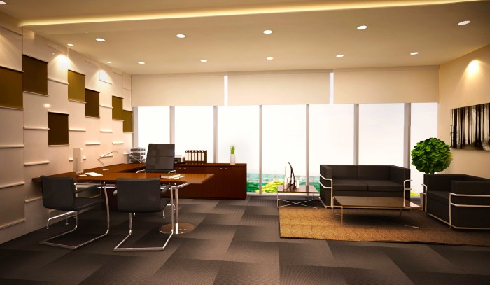 Office minimalist space designs interior room ideas decorating ceo desk
